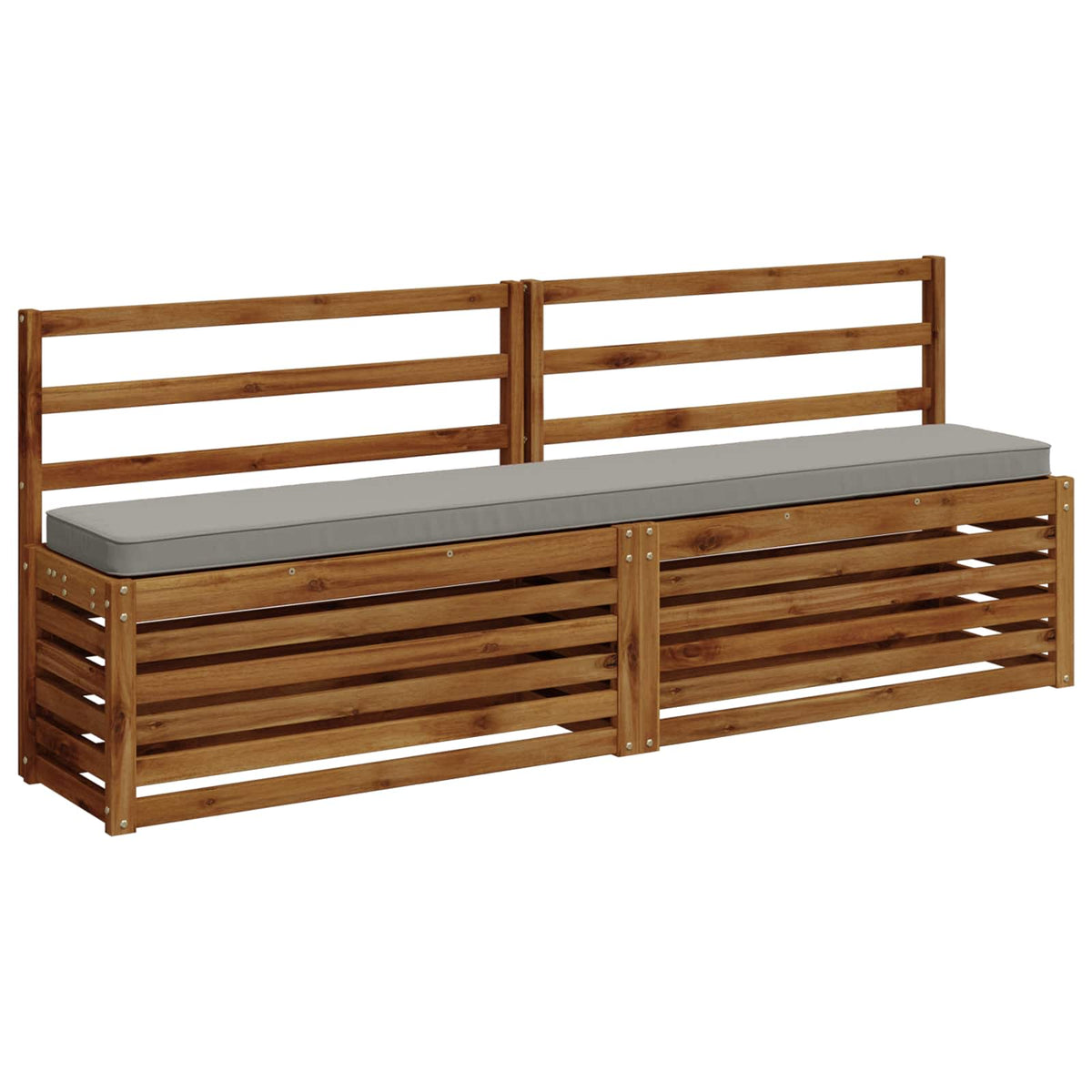 1-delig Bankkussen VUGHT 100% Polyester Grijs 170 x 30 x 5 cm