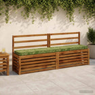 Bankkussens set van 2 groen blad 100% polyester
