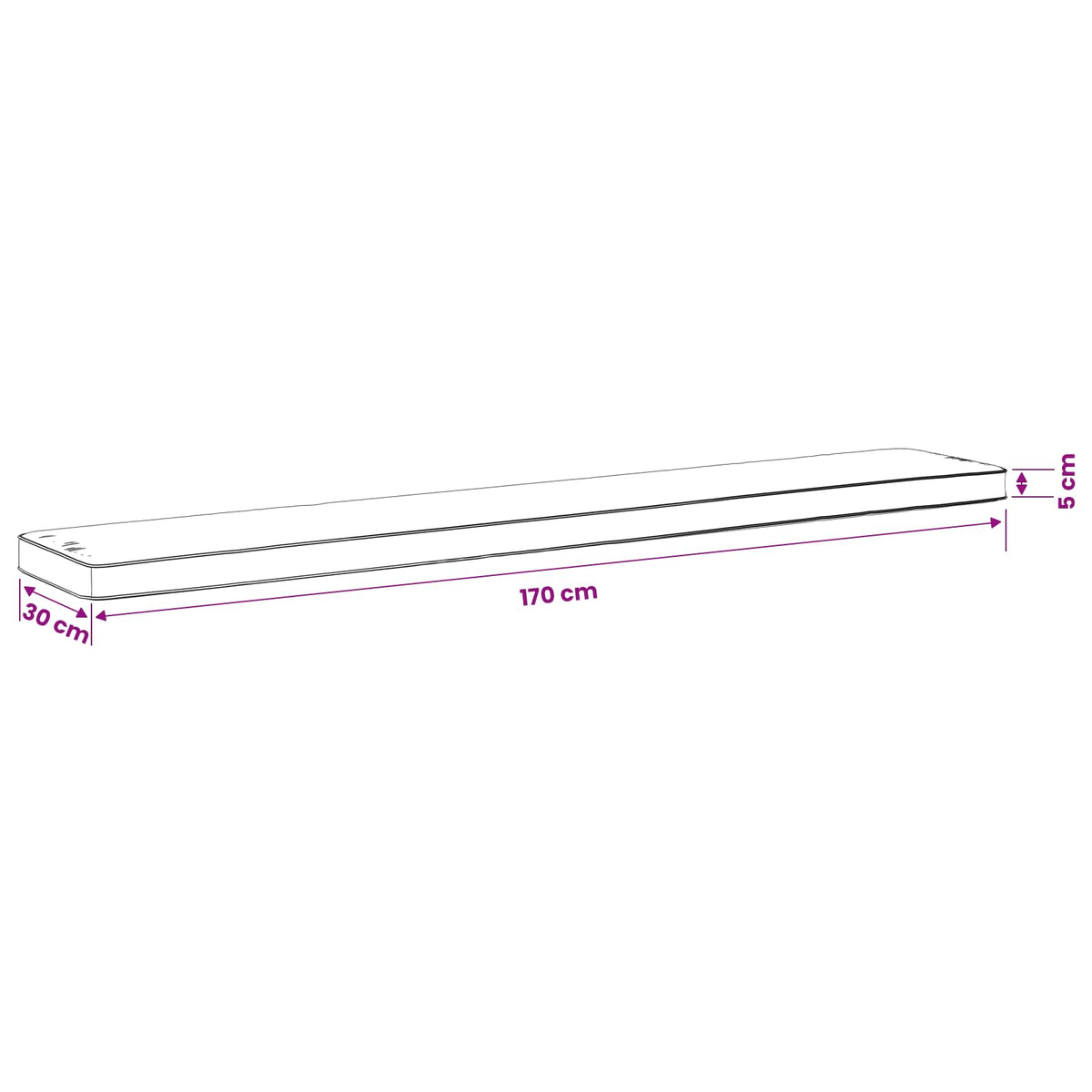 2-delige Bankkussens VUGHT 2 pcs 100% Polyester Rood