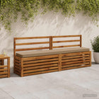 Bankkussen 170x30x5 cm taupe polyester