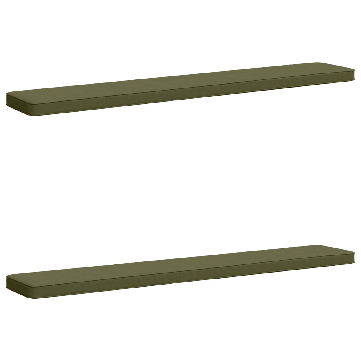 2-delige Bankkussens VUGHT 2 pcs 100% Polyester Olijfgroen