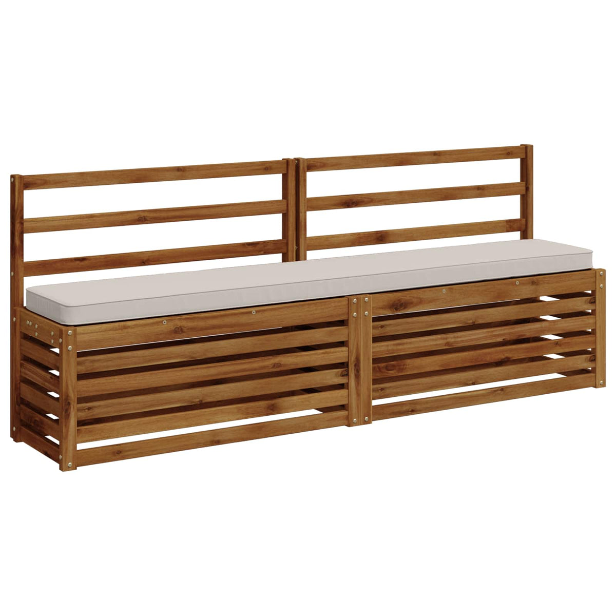 1-delig Bankkussen VUGHT 100% Polyester Wit 200 x 30 x 5 cm
