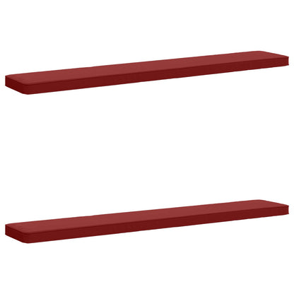 2-delige Bankkussens VUGHT 2 pcs 100% Polyester Wijnrood