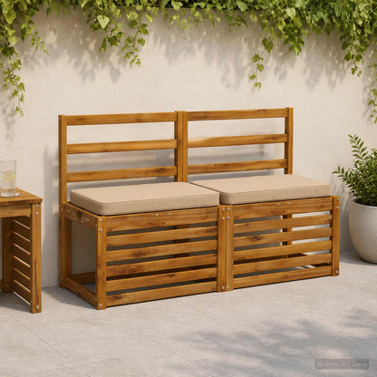 1-delig Bankkussen VUGHT 100% Polyester Zand 60 x 40 x 5 cm