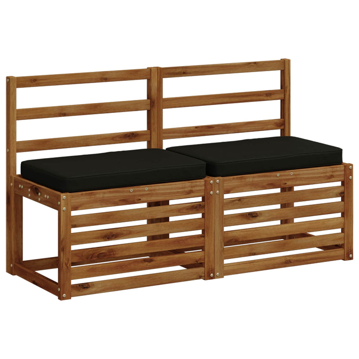 1-delig Bankkussen VUGHT 100% Polyester Zwart 60 x 40 x 5 cm