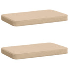 Bankkussens 2 stuks crèmekleurig polyester