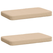 Bankkussens 2 stuks crèmekleurig polyester