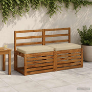 Bankkussen beige 60 x 40 x 5 cm polyester