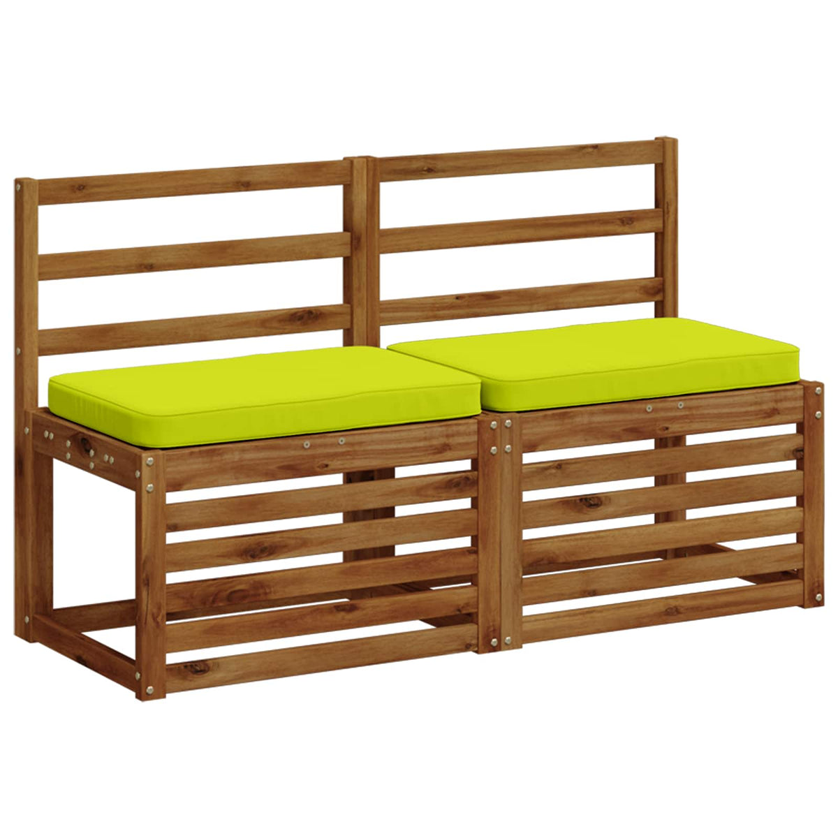 2-delige Bankkussens VUGHT 2 pcs 100% Polyester Helder groen