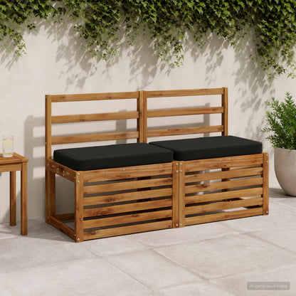 1-delig Bankkussen VUGHT 100% Polyester Zwart 60 x 40 x 5 cm