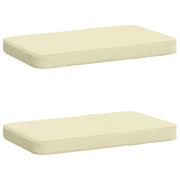 Bankkussens 2 stuks 100% polyester crèmekleurig