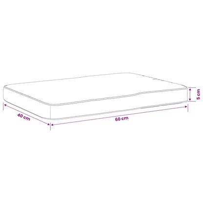 1-delig Bankkussen VUGHT 100% Polyester Grijs 60 x 40 x 5 cm