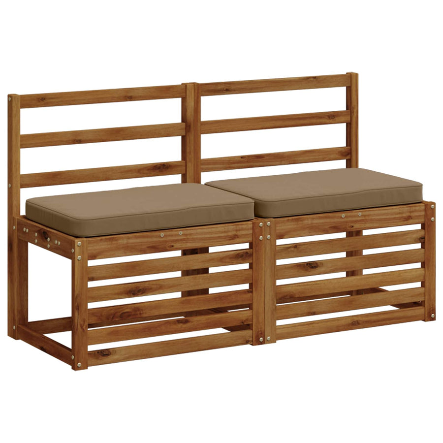 2-delige Bankkussens VUGHT 2 pcs 100% Polyester Taupe