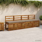 Bankkussen 100x40x5 cm taupe polyester