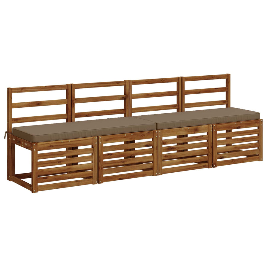 1-delig Bankkussen VUGHT 100% Polyester Taupe 100 x 40 x 5 cm