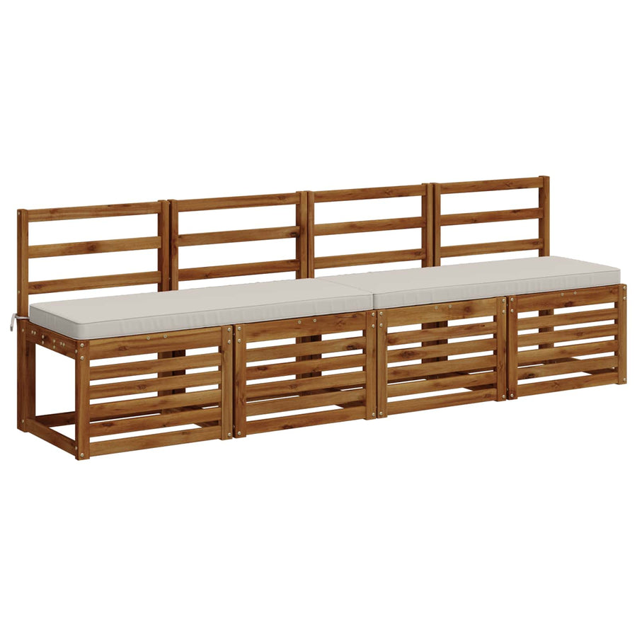 1-delig Bankkussen VUGHT 100% Polyester Wit 100 x 40 x 5 cm