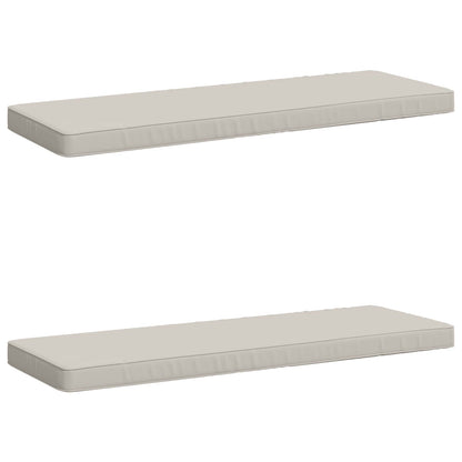2-delige Bankkussens VUGHT 2 st 100% Polyester Wit
