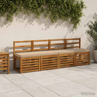 Bankkussen VUGHT 100x40x5 cm polyester zand