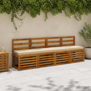 Bankkussen 120x40x5 cm polyester beige
