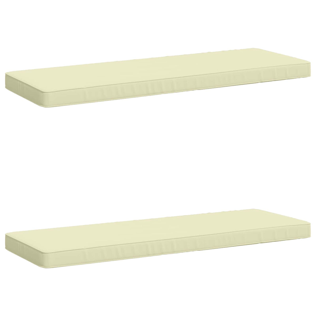 2-delige Bankkussens VUGHT 2 st 100% Polyester Crèmekleurig