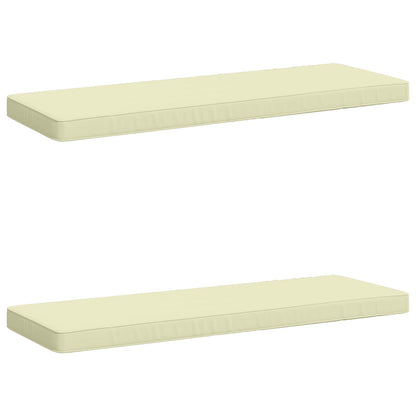 2-delige Bankkussens VUGHT 2 st 100% Polyester Crèmekleurig