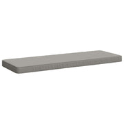 Bankkussen grijs 100x40x5 cm polyester