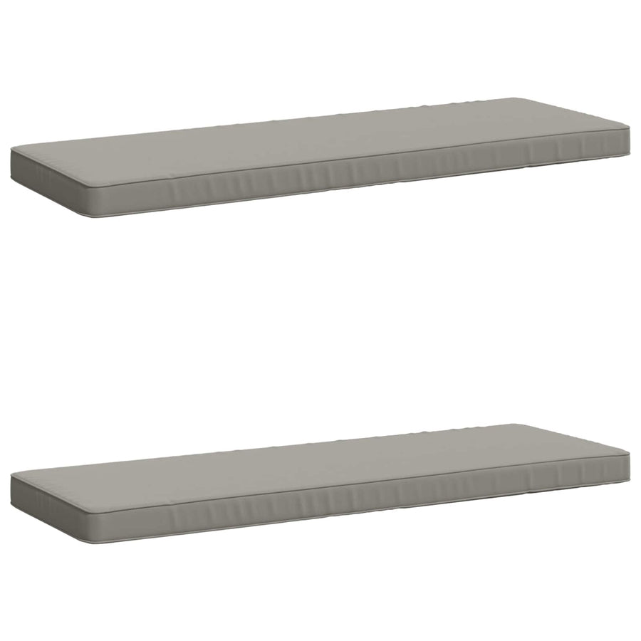 2-delige Bankkussens VUGHT 2 st 100% Polyester Grijs