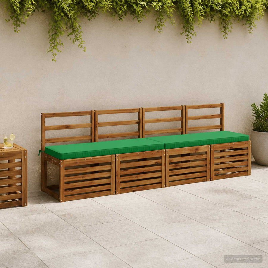 1-delig Bankkussen VUGHT 100% Polyester Groen 100 x 40 x 5 cm