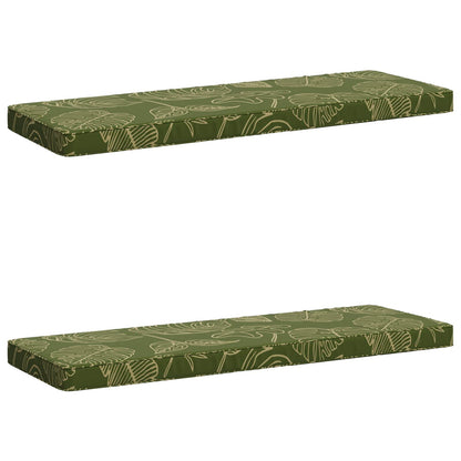 2-delige Bankkussens VUGHT 2 st 100% Polyester Bladontwerp