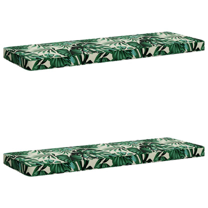 2-delige Bankkussens VUGHT 2 st 100% Polyester Bladpatroon