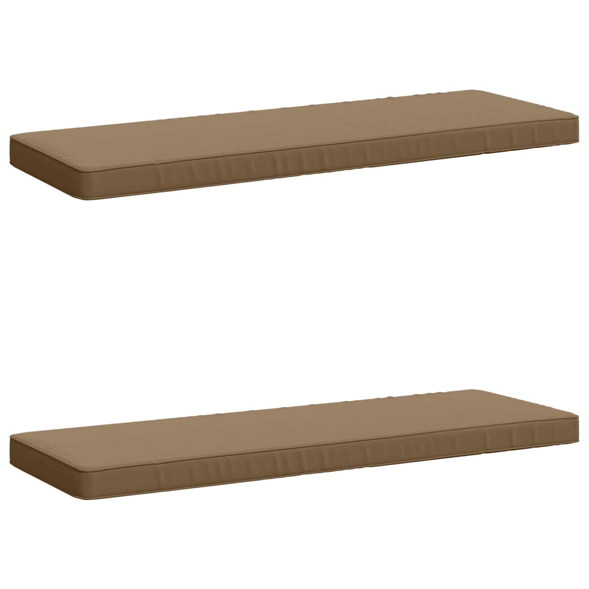 2-delige Bankkussens VUGHT 2 st 100% Polyester Taupe
