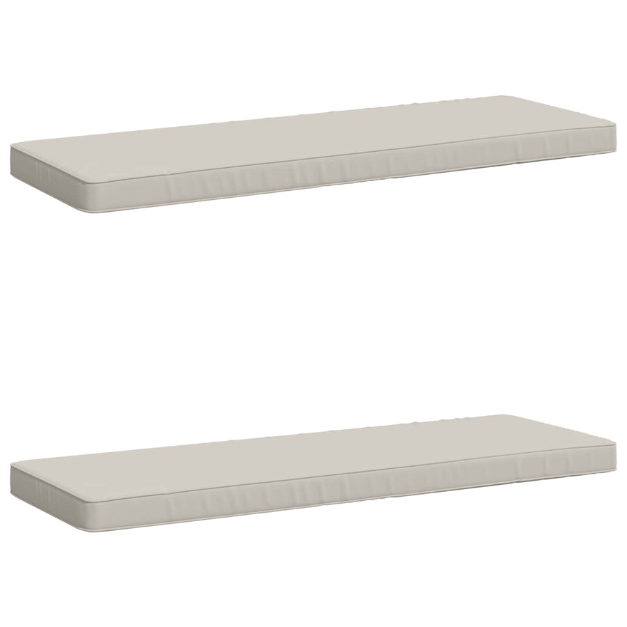 2-delige Bankkussens VUGHT 2 st 100% Polyester Wit