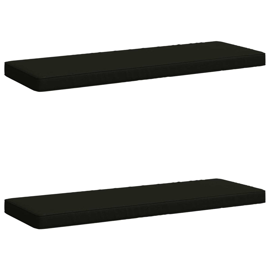 2-delige Bankkussens VUGHT 2 st 100% Polyester Zwart