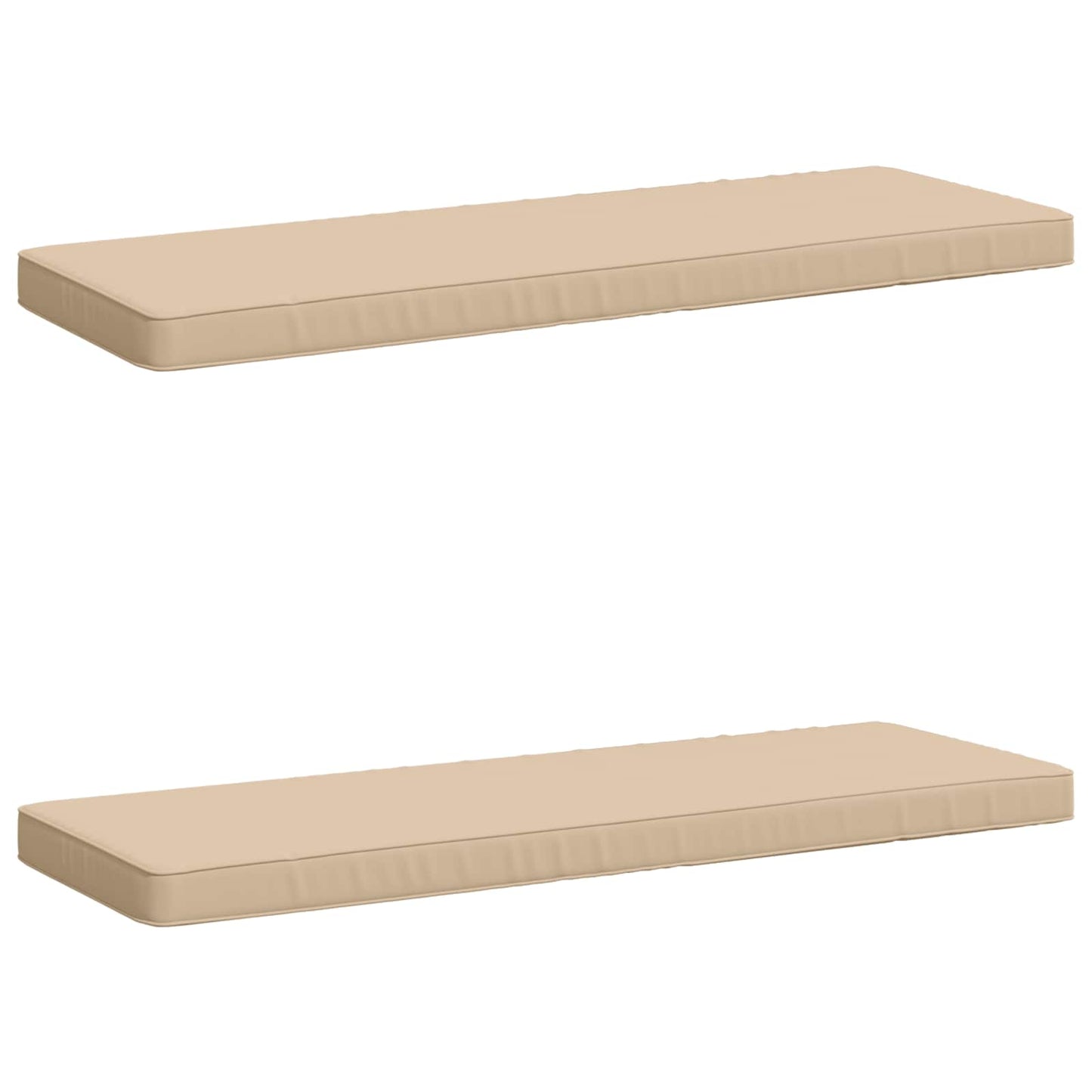 2-delige Bankkussens VUGHT 2 st 100% Polyester Crèmekleurig
