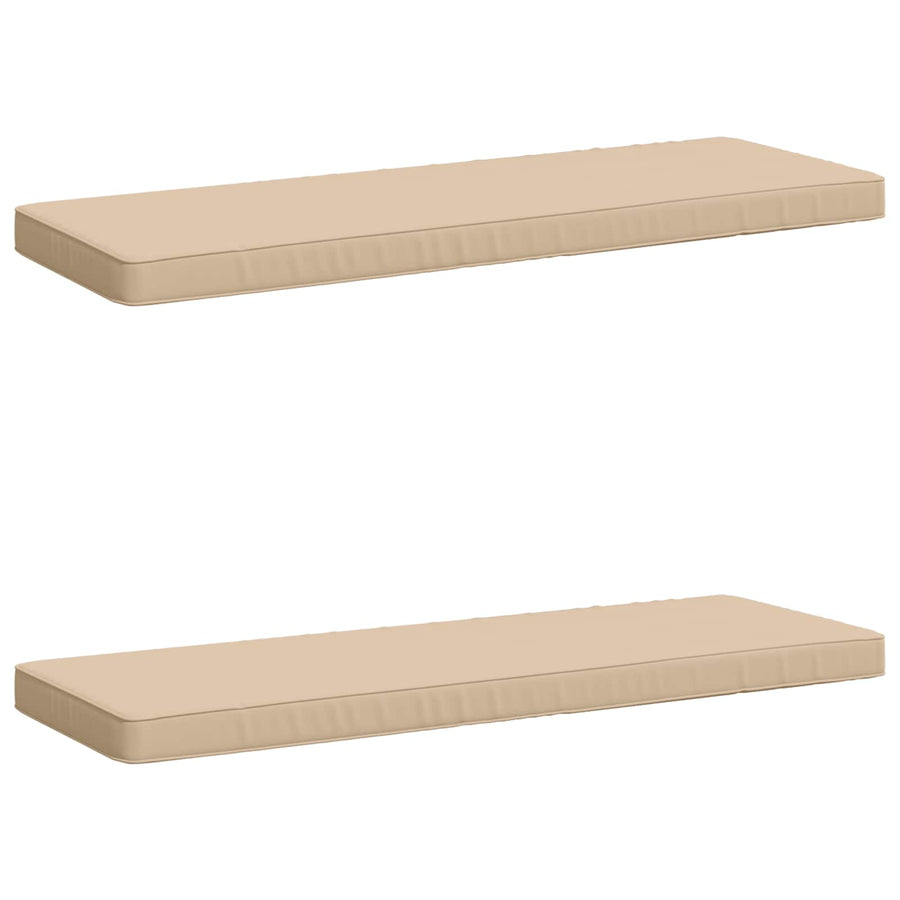 2-delige Bankkussens VUGHT 2 st 100% Polyester Crèmekleurig