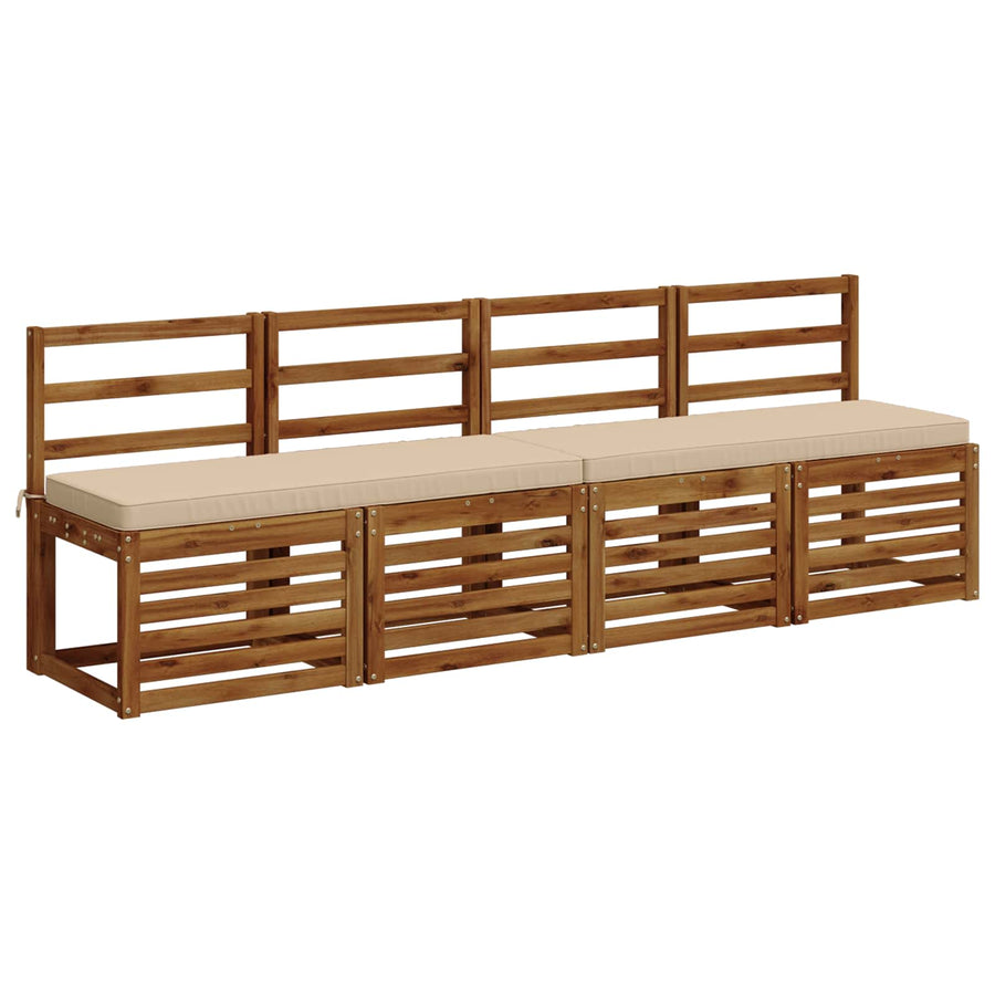 2-delige Bankkussens VUGHT 2 st 100% Polyester Crèmekleurig