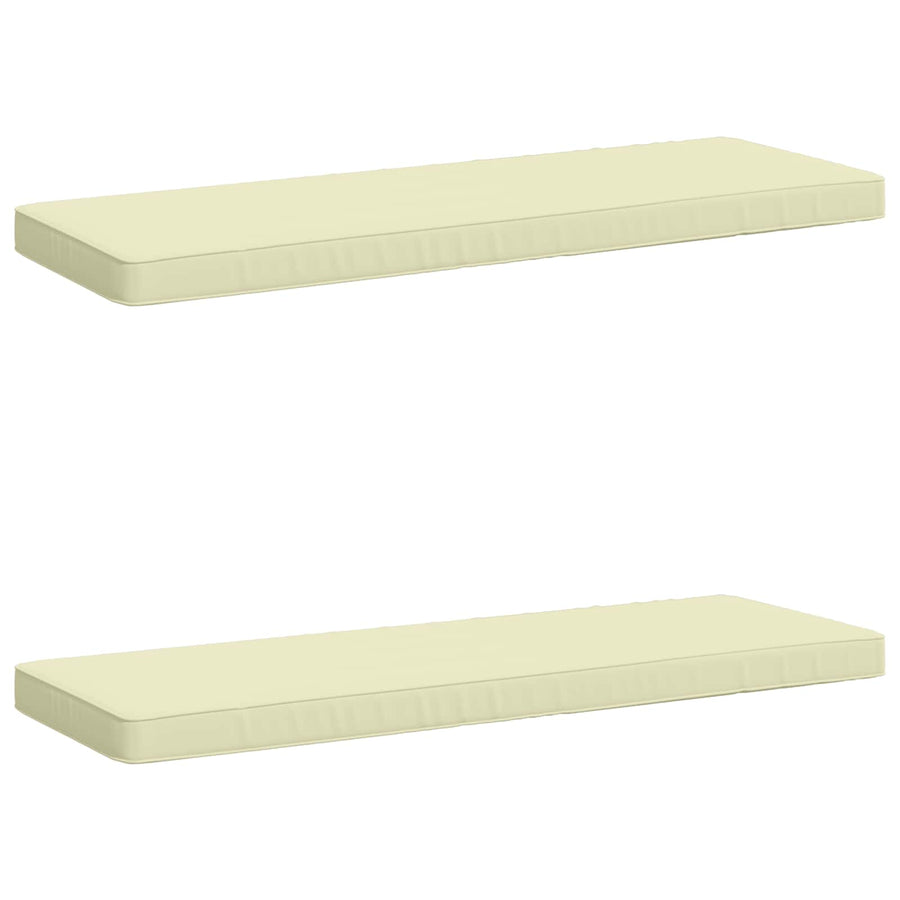 2-delige Bankkussens VUGHT 2 st 100% Polyester Crèmekleurig