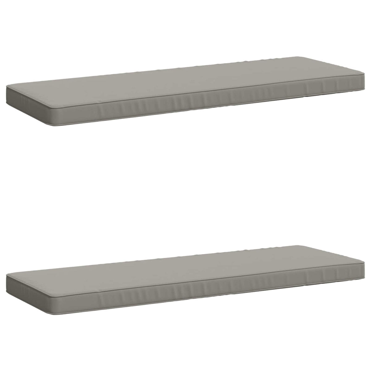 2-delige Bankkussens VUGHT 2 st 100% Polyester Grijs