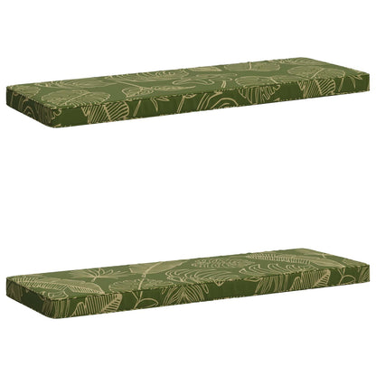 2-delige Bankkussens VUGHT 2 st 100% Polyester Bladontwerp