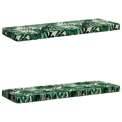 2-delige Bankkussens VUGHT 2 st 100% Polyester Bladpatroon