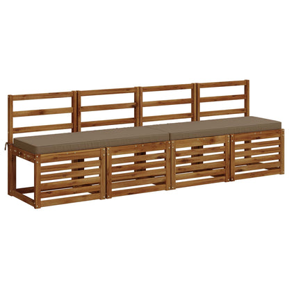 1-delig Bankkussen VUGHT 100% Polyester Taupe 120 x 40 x 5 cm