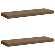 Bankkussens set van 2 taupe 100% polyester