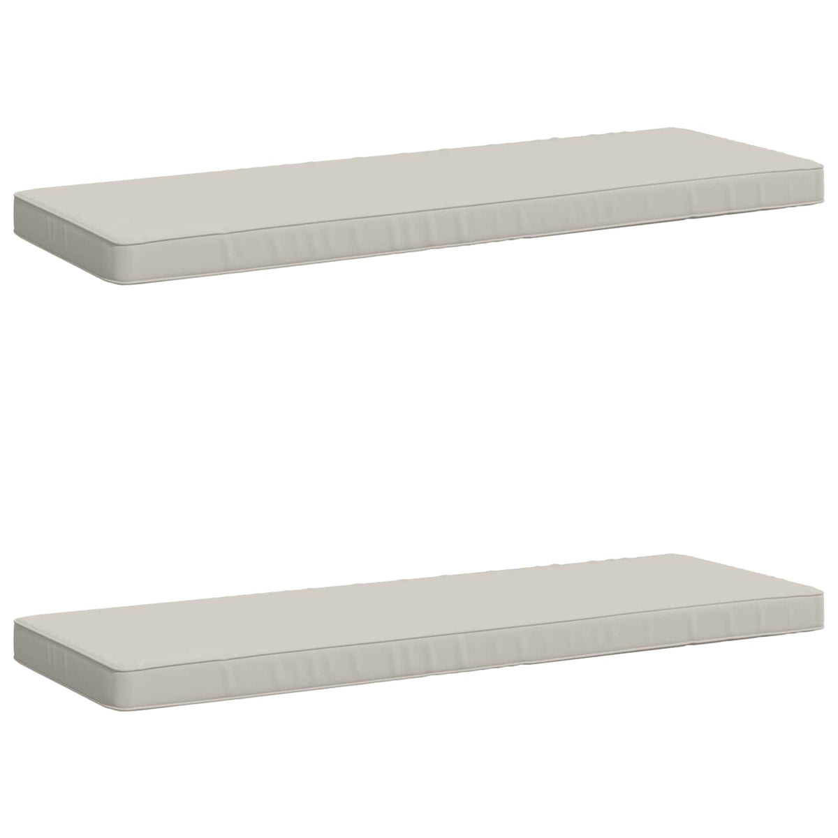 2-delige Bankkussens VUGHT 2 st 100% Polyester Wit