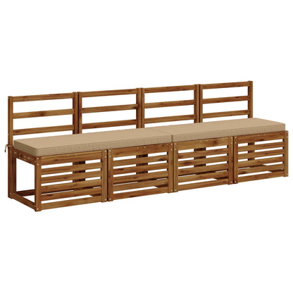 1-delig Bankkussen VUGHT 100% Polyester Zand 120 x 40 x 5 cm