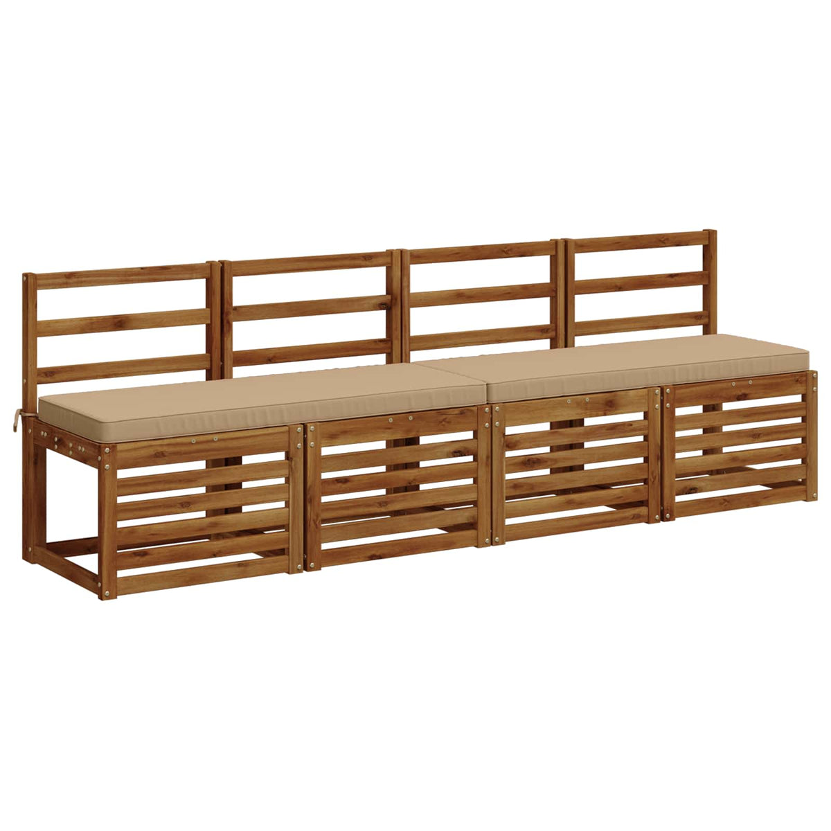 2-delige Bankkussens VUGHT 2 st 100% Polyester Zand