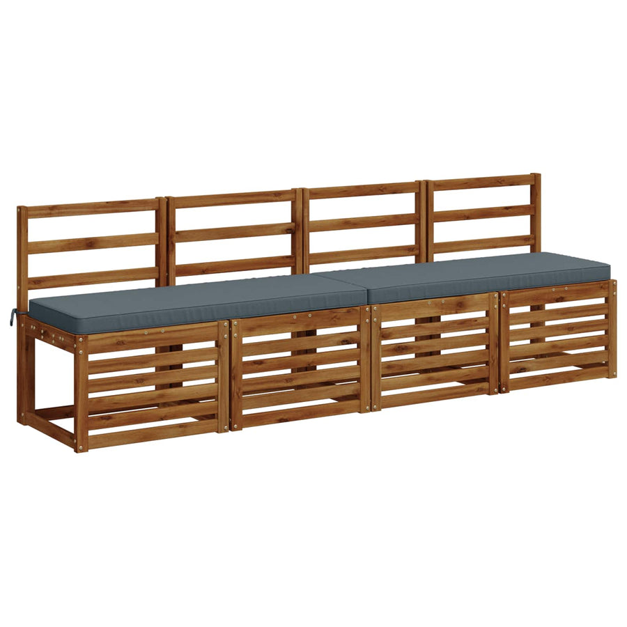 1-delig Bankkussen VUGHT 100% Polyester Blauw 120 x 40 x 5 cm