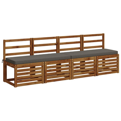 1-delig Bankkussen VUGHT 100% Polyester Grijs 120 x 40 x 5 cm