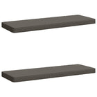Bankkussen 2 stuks grijs polyester