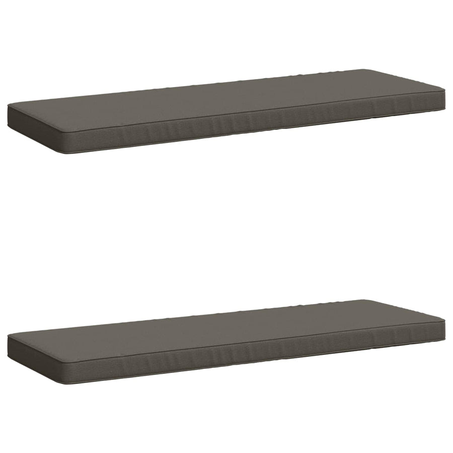 2-delige Bankkussens VUGHT 2 st 100% Polyester Grijs