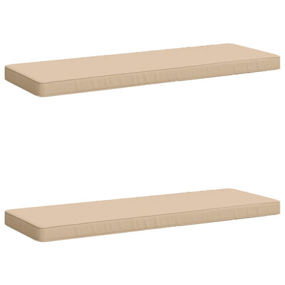 2-delige Bankkussens VUGHT 2 st 100% Polyester Crèmekleurig